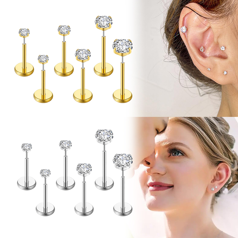 Body Jewelry Lip Ring - 20G/18G/16G Surgical Stainless Steel Threadless Nose