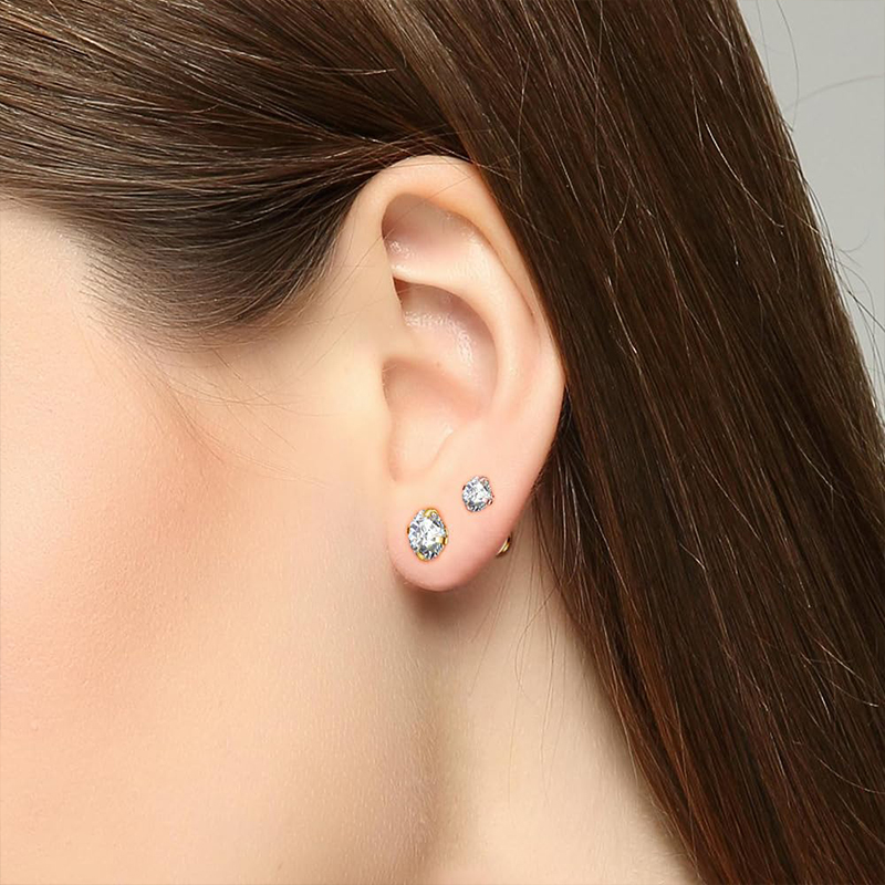16G Titanium Internally Thread - Body Jewelry Cartilage Earrings ulasan dan harga