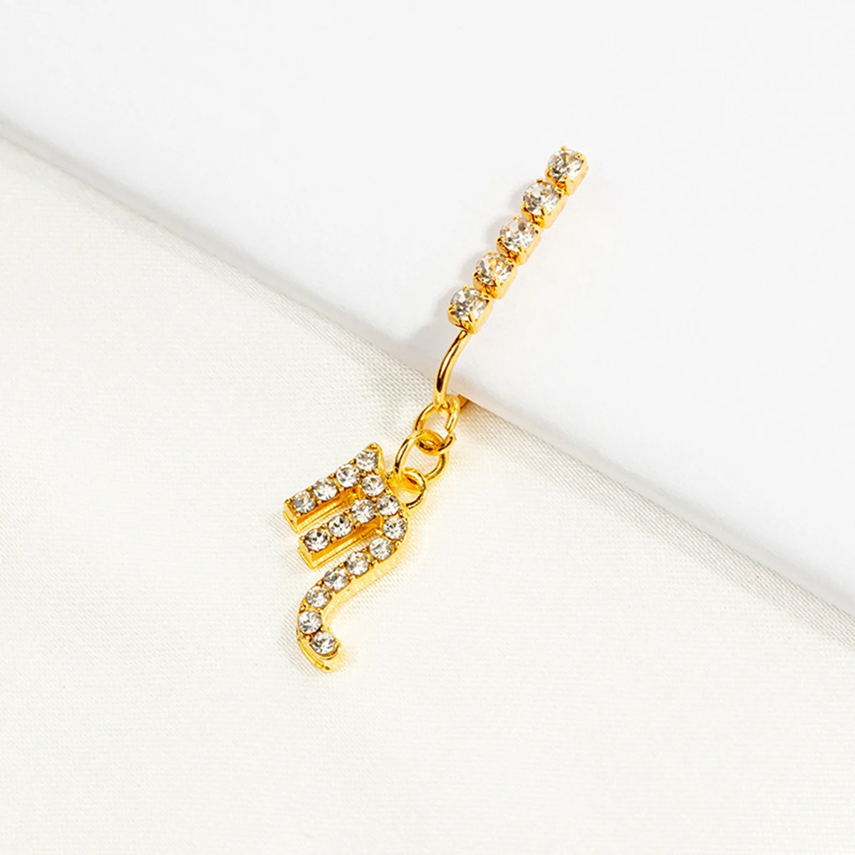 2 Pack Ear Clips Metal Zircon  - Body Jewelry Cartilage Earrings ulasan dan harga