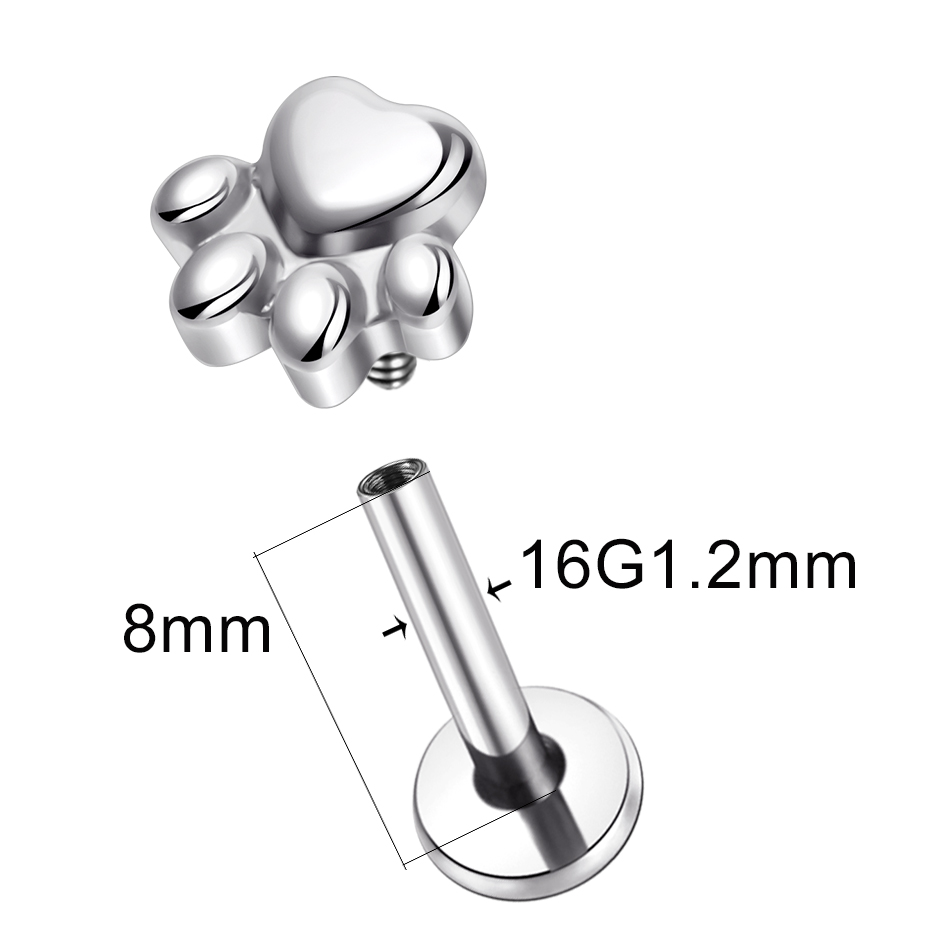 1pcs Implant Grade Titanium Pu - Body Jewelry Implant Grade Titanium ulasan dan harga