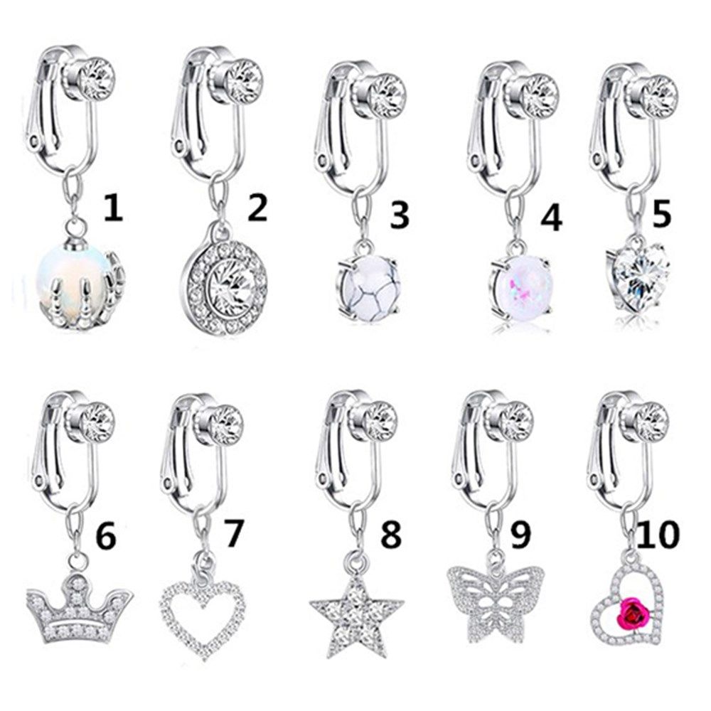 Accessories Clip On Earrings C - Body Jewelry Cartilage Earrings ulasan dan harga