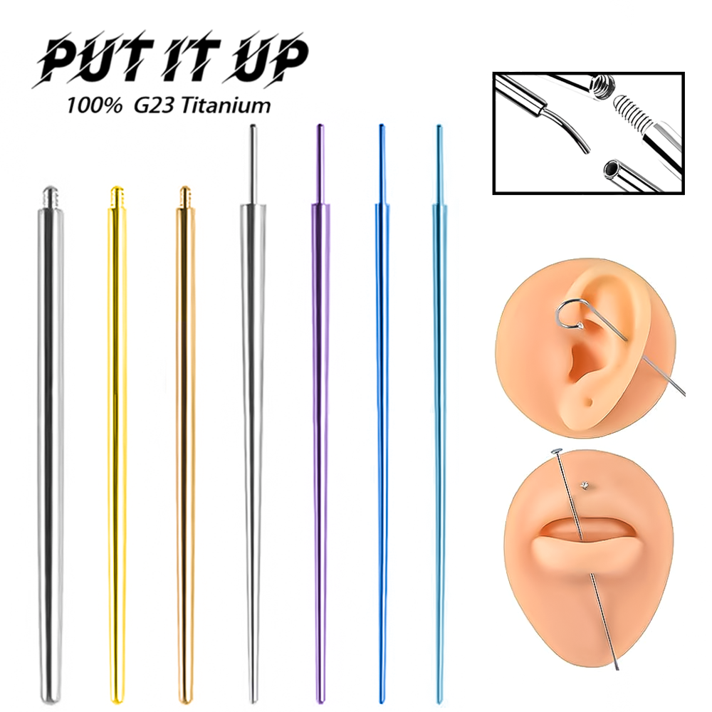 PUTITUP 10-Piece Set Of F136 T - Body Jewelry Implant Grade Titanium ulasan dan harga
