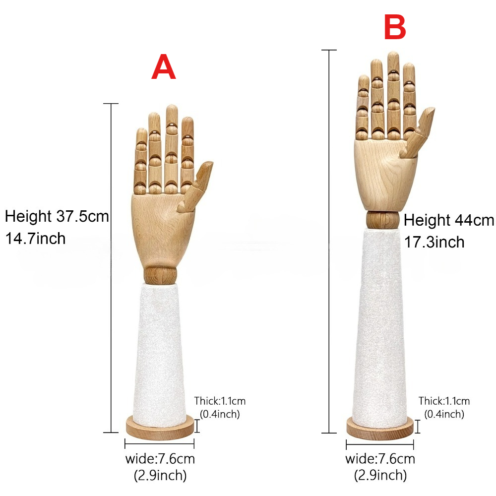 Wooden Velvet Hand Mannequin w - Body Jewelry Shop ulasan dan harga