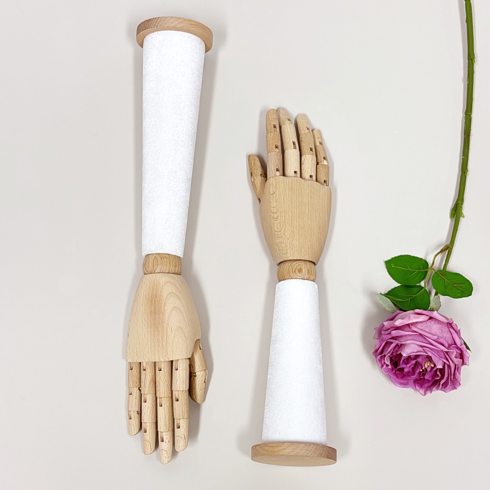Wooden Velvet Hand Mannequin w - Body Jewelry Shop ulasan dan harga