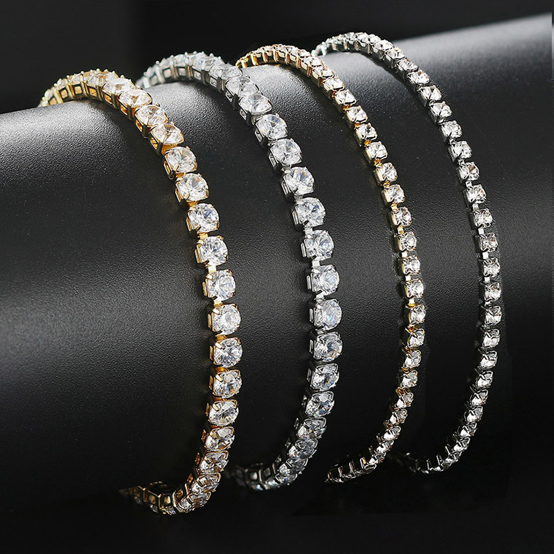 Iced Out 4MM Zircon Tennis Ank - Body Jewelry Leg Chain ulasan dan harga