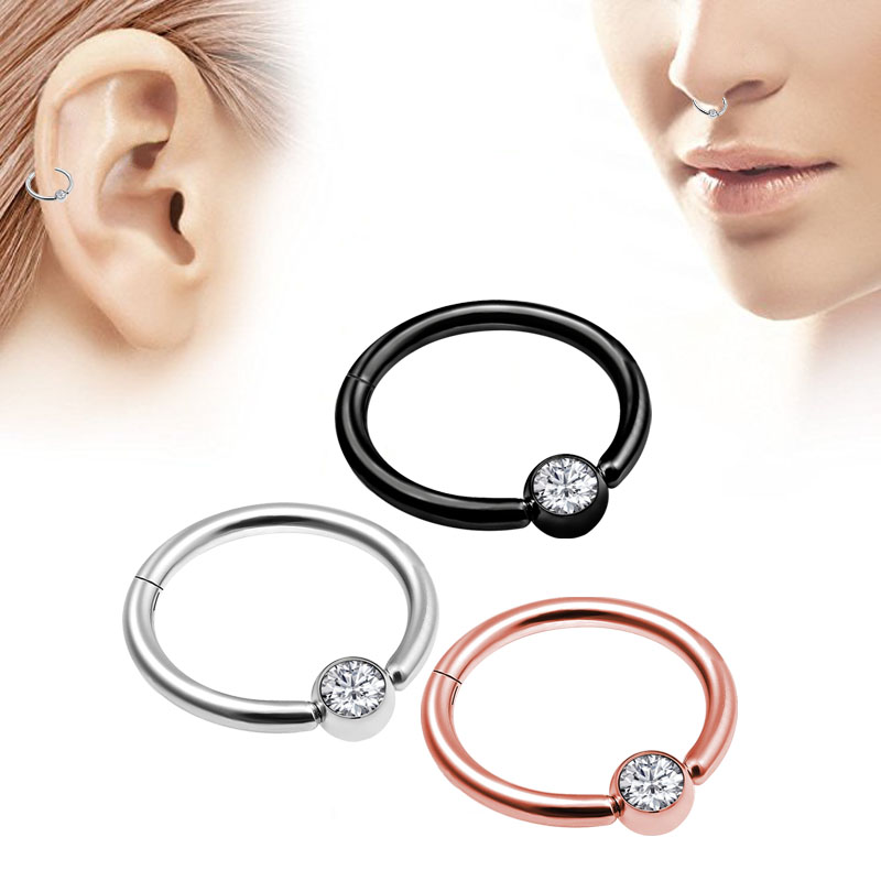 1PC Punk Styles Nose Ring Clic - Body Jewelry Cartilage Earrings ulasan dan harga