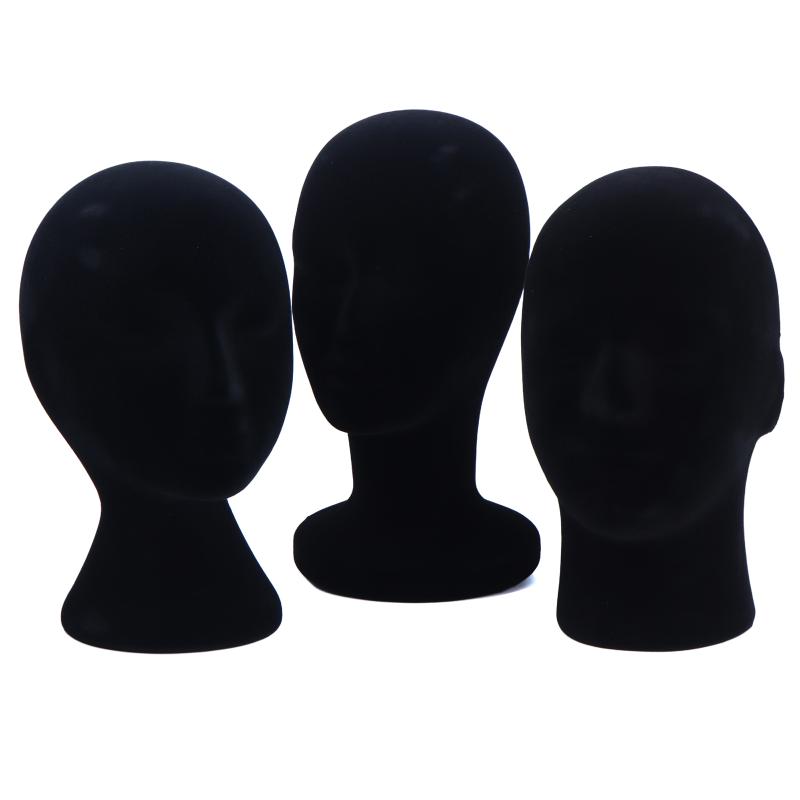 Black Velvet Mannequin Head 52 - Body Jewelry Shop ulasan dan harga