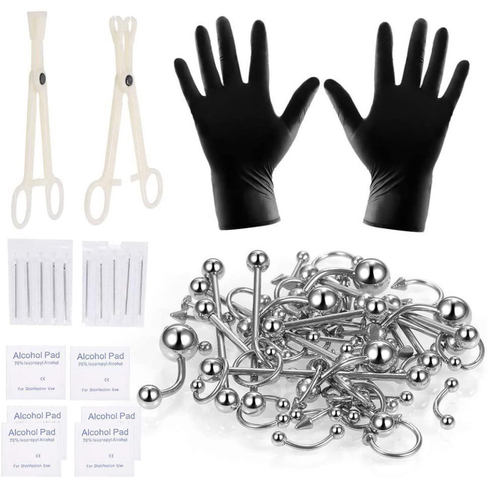 150/140/85/70/42Pcs Body Pierc - Body Jewelry Lip Ring ulasan dan harga