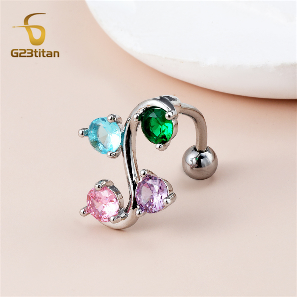 Stainless Steel Curved Belly R - Body Jewelry Shop ulasan dan harga
