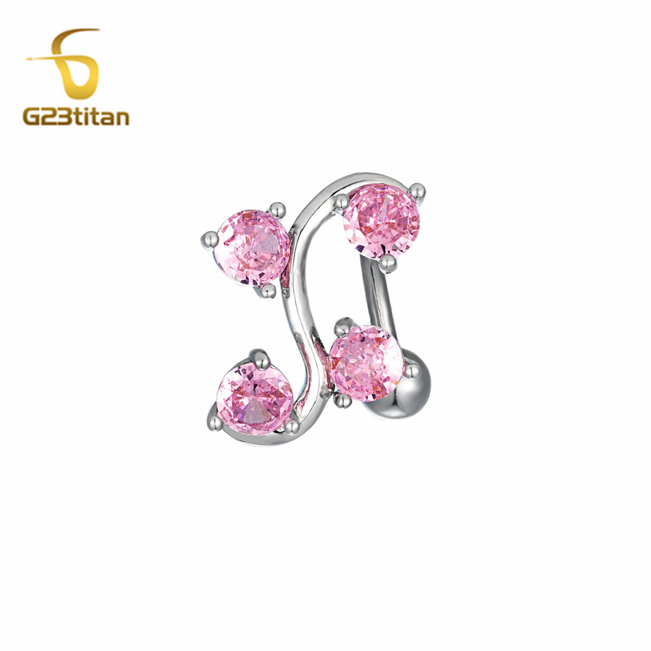 Stainless Steel Curved Belly R - Body Jewelry Shop ulasan dan harga