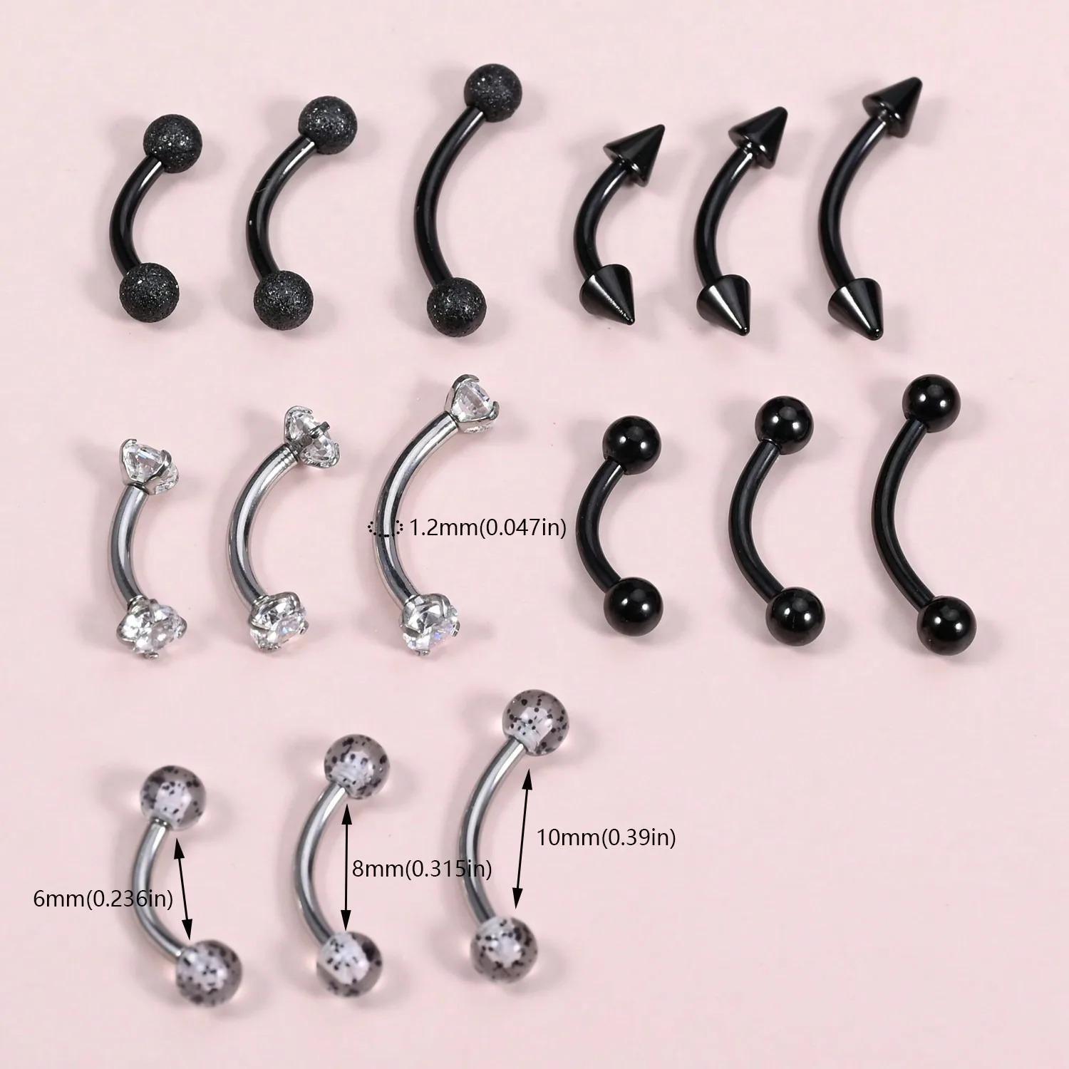 15Pcs 16g Rook Piercing Jewelr - Body Jewelry Vertical Labret ulasan dan harga