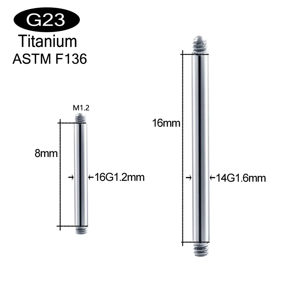 10pcs/lot ASTM F136 Implantabl - Body Jewelry Implant Grade Titanium ulasan dan harga