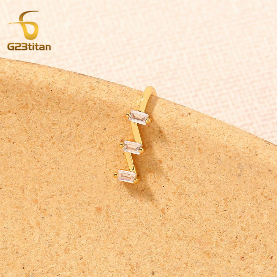 1pc Fake Nose Piercing Ring Wo - Body Jewelry Cartilage Earrings ulasan dan harga