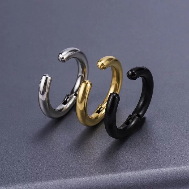 2/6Pcs Fake Huggie Hoop Earrin - Body Jewelry Cartilage Earrings ulasan dan harga
