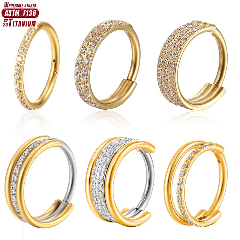 F136 Titanium Nose Ring Implan - Body Jewelry Implant Grade Titanium ulasan dan harga