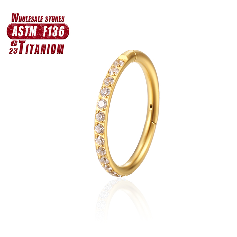 F136 Titanium Nose Ring Implan - Body Jewelry Implant Grade Titanium ulasan dan harga