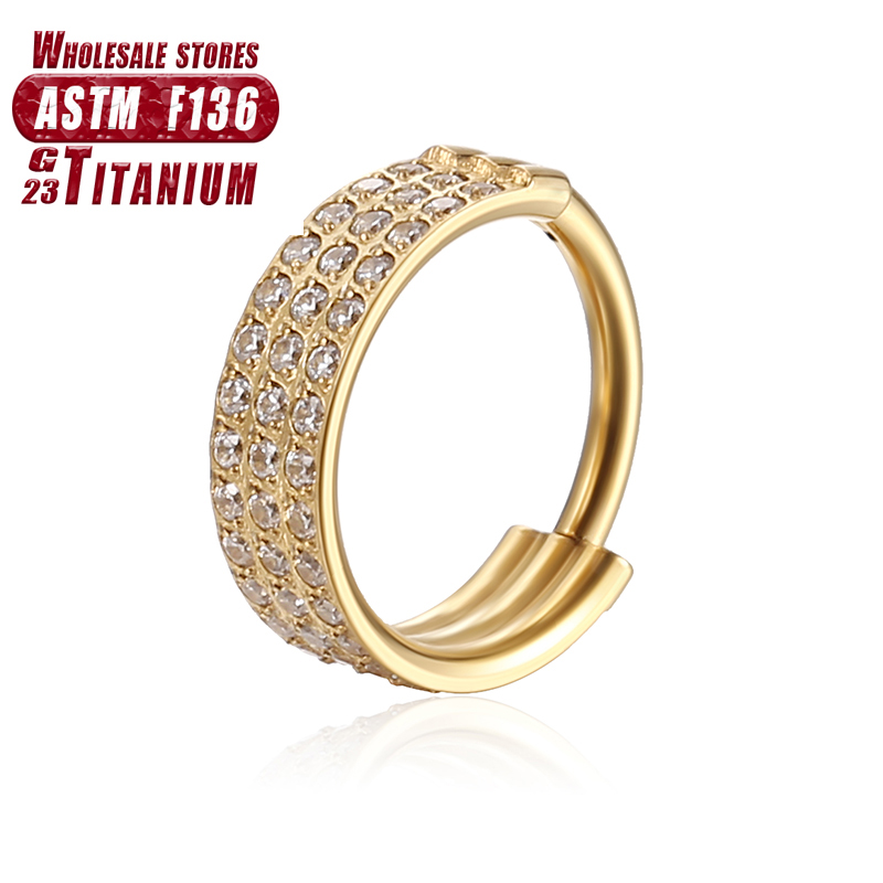 F136 Titanium Nose Ring Implan - Body Jewelry Implant Grade Titanium ulasan dan harga