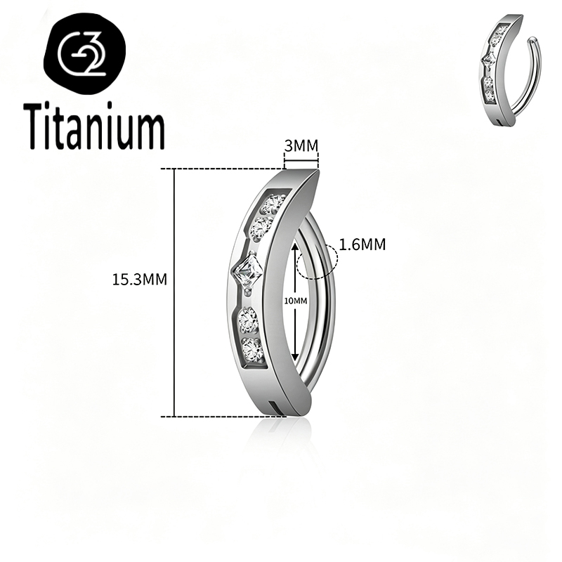 Implant Grade ASTM F136 Titani - Body Jewelry Implant Grade Titanium ulasan dan harga