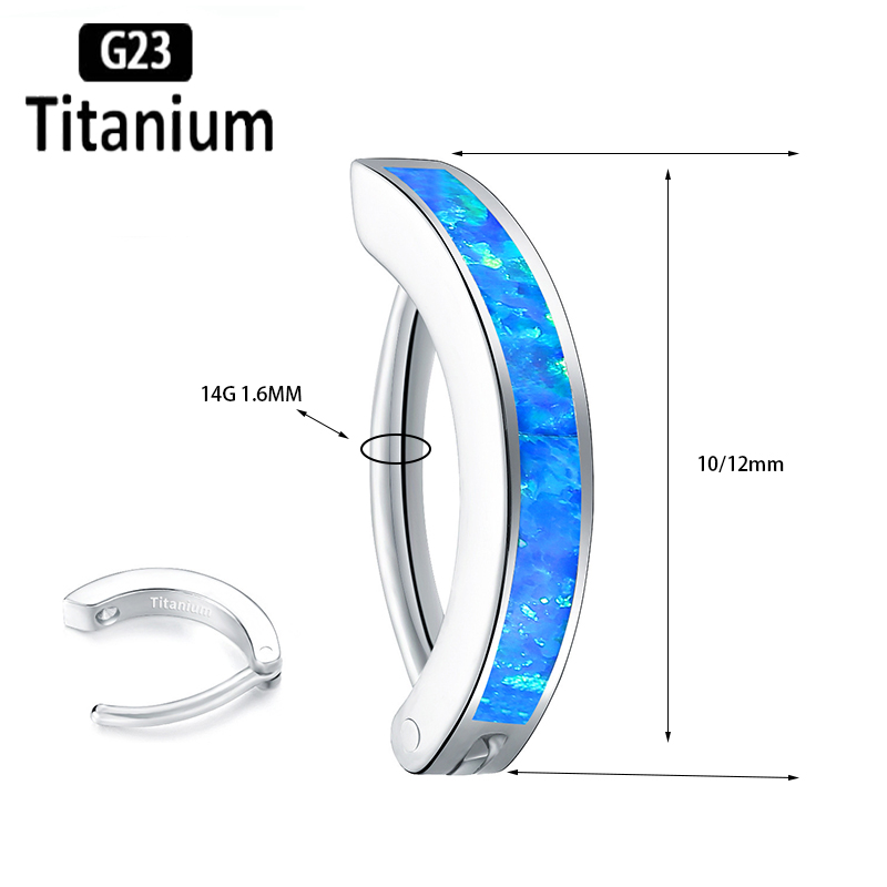 1PC 14G Implant Grade G23 Tita - Body Jewelry Implant Grade Titanium ulasan dan harga