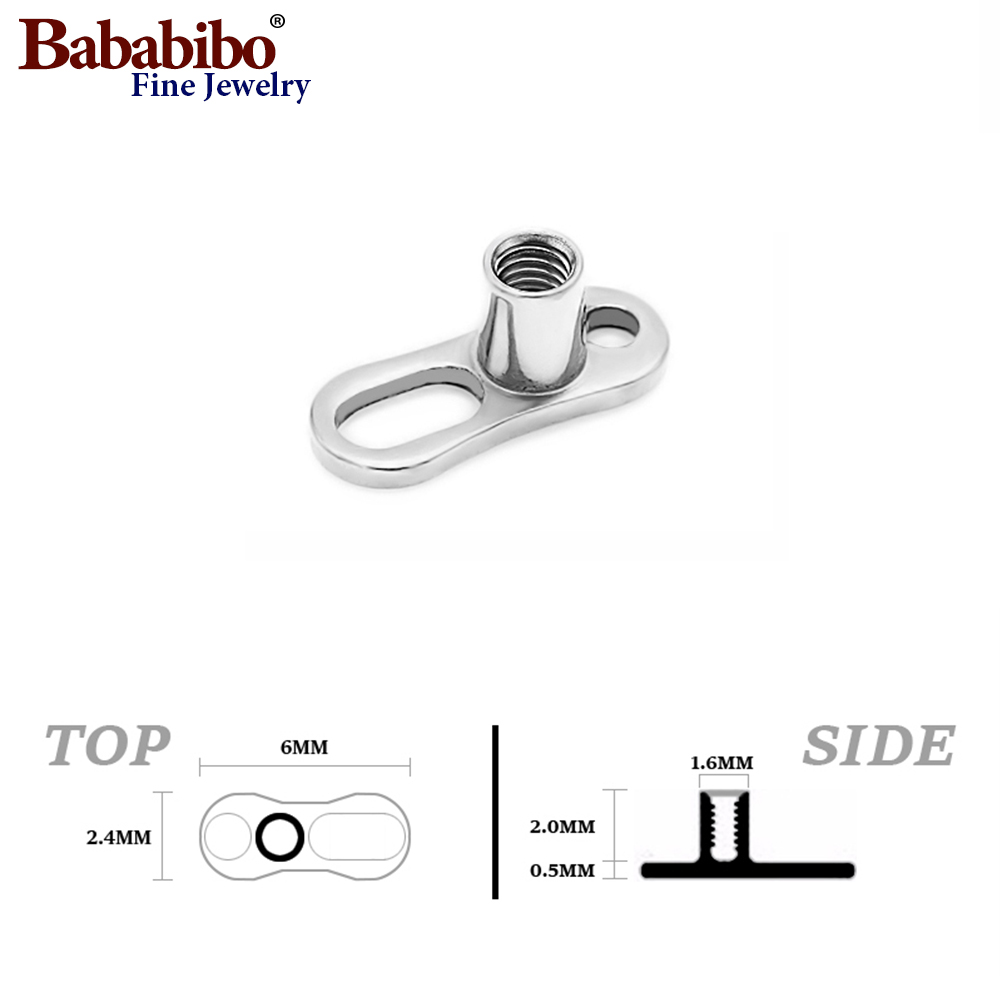 10pcs 14G 2mm /2.5mm G23 Titan - Body Jewelry Dermal ulasan dan harga
