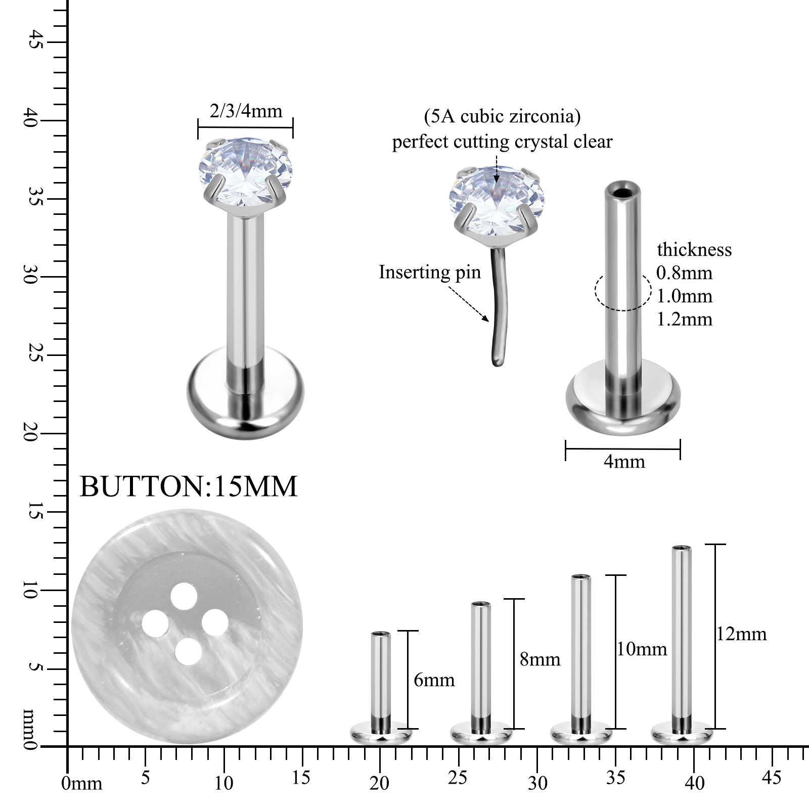 F136 G23 Implant Grade Titaniu - Body Jewelry Implant Grade Titanium ulasan dan harga