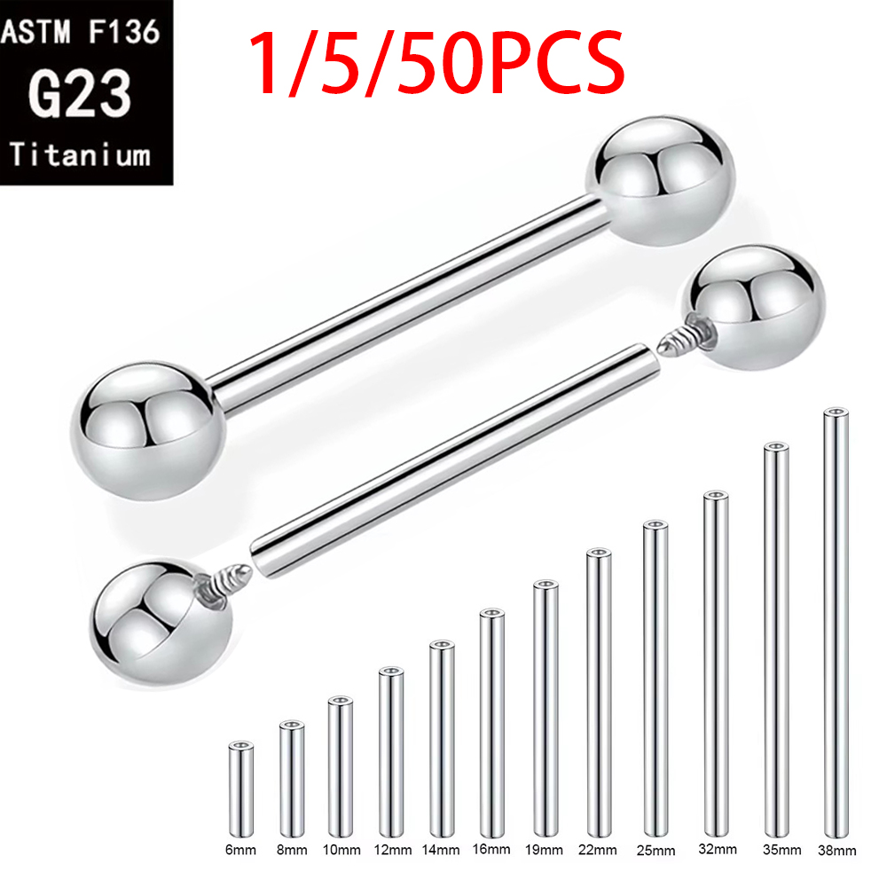 1/5/50PCS ASTM F136 Implant Gr - Body Jewelry Implant Grade Titanium ulasan dan harga