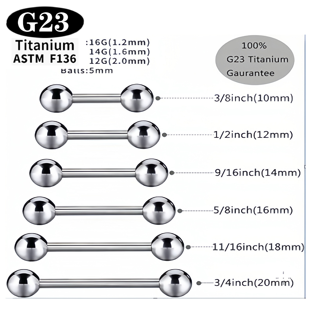 1/5/50PCS ASTM F136 Implant Gr - Body Jewelry Implant Grade Titanium ulasan dan harga
