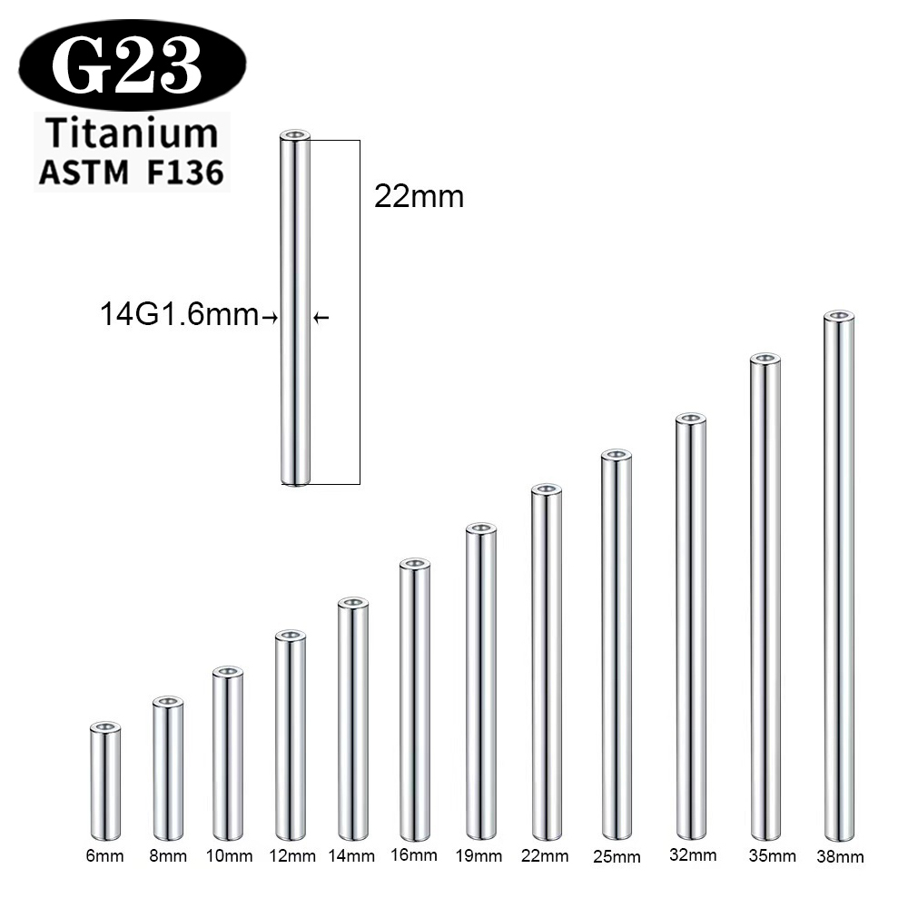 1/5/50PCS ASTM F136 Implant Gr - Body Jewelry Implant Grade Titanium ulasan dan harga