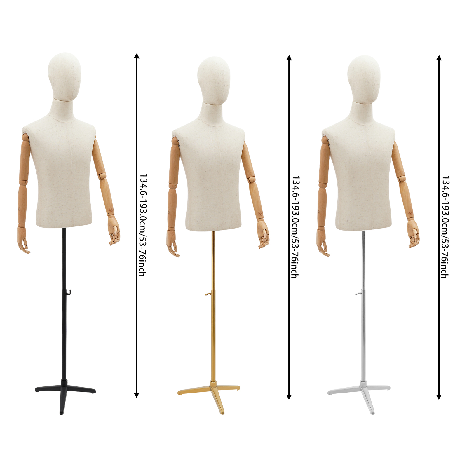 53-76in Adjustable Male Torso  - Body Jewelry Shop ulasan dan harga