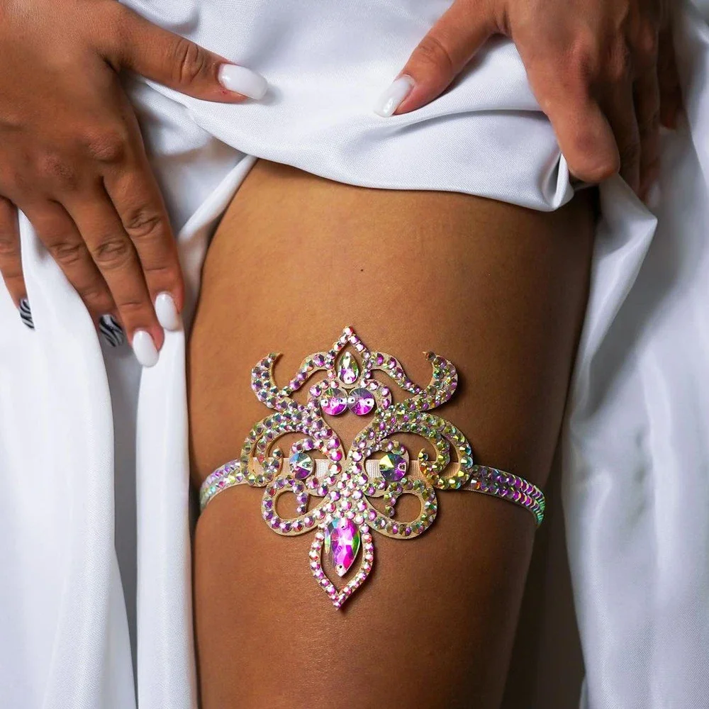 Elegant Boho Hollow Thigh Chai - Body Jewelry Leg Chain ulasan dan harga