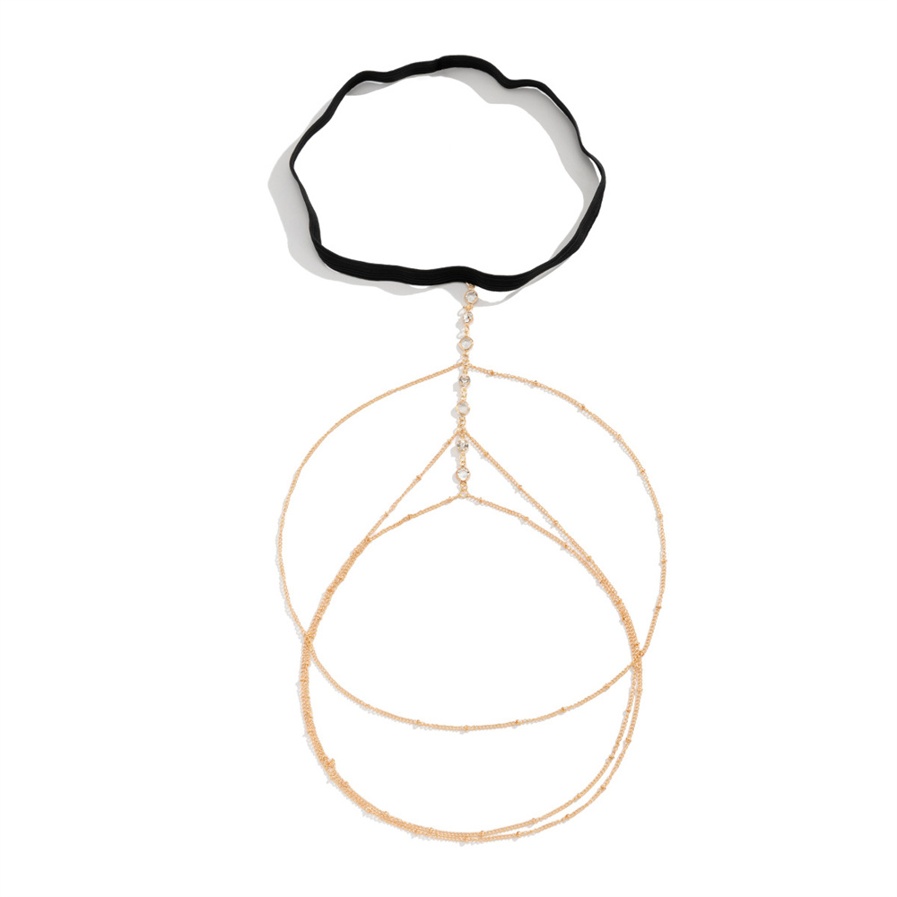 Boho Elastic Band Crystal Leg  - Body Jewelry Helix ulasan dan harga