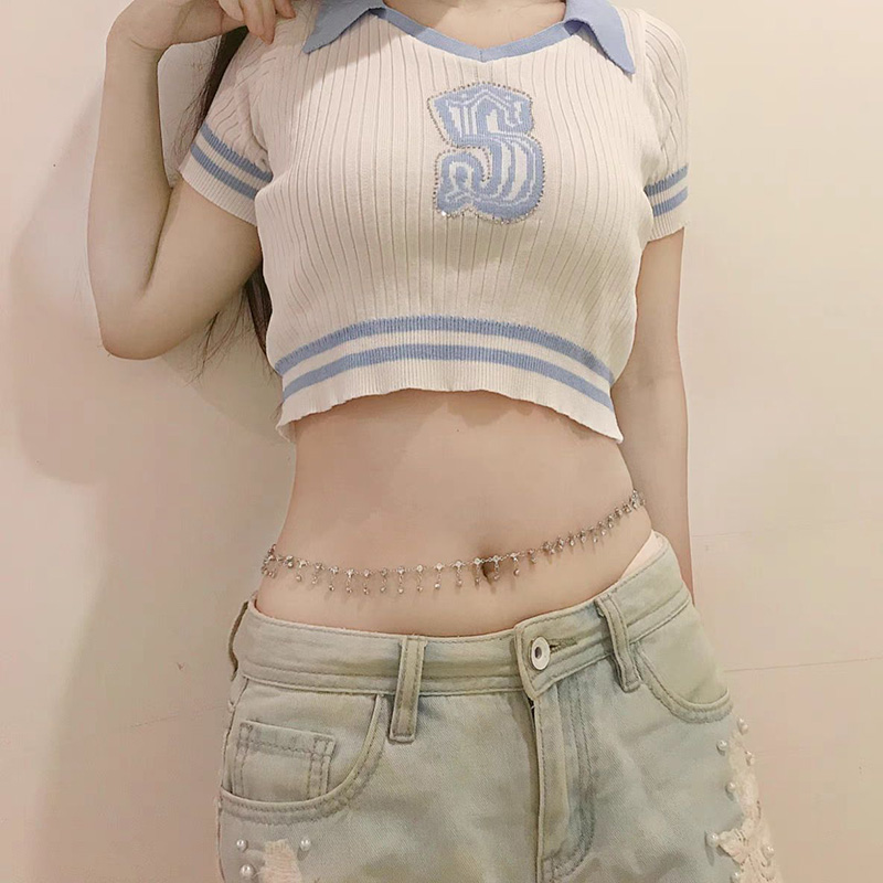 Fashion Simple Double Layer Be - Body Jewelry Outfit ulasan dan harga