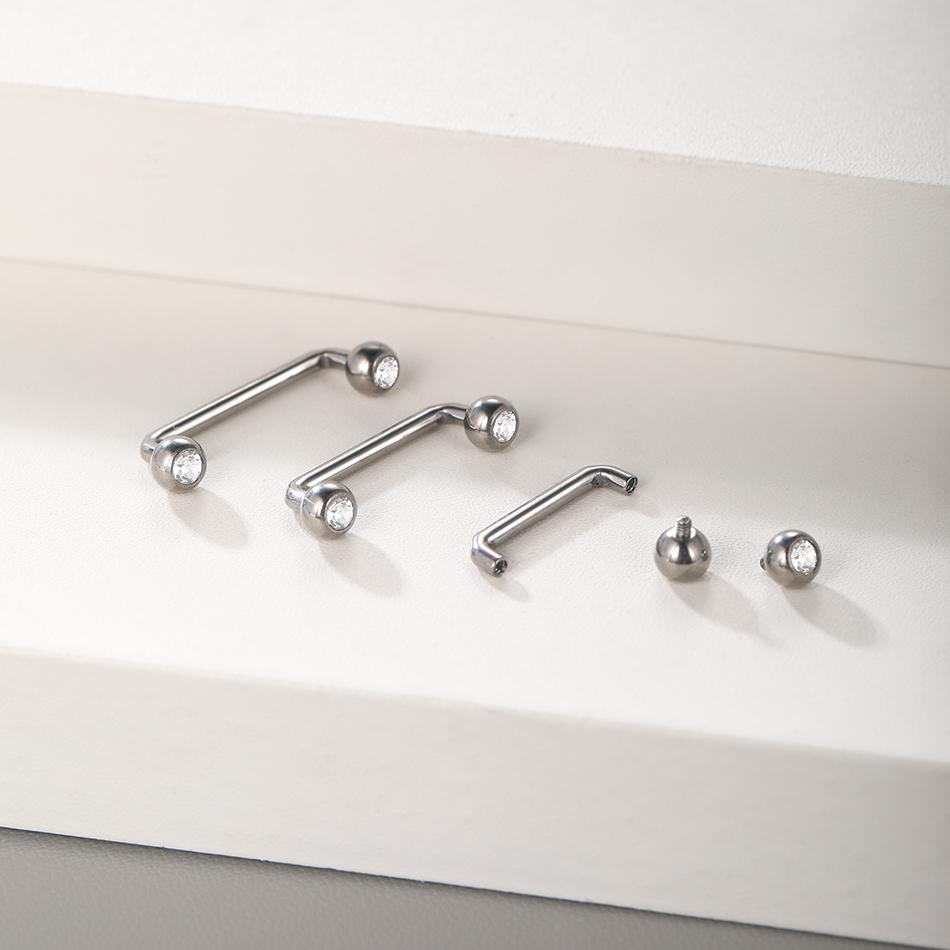 10Pcs/set G23 Titanium Surface - Body Jewelry Dermal ulasan dan harga