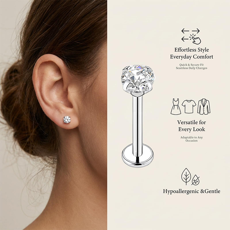20G/18G/16G Surgical Stainless - Body Jewelry Lip Ring ulasan dan harga